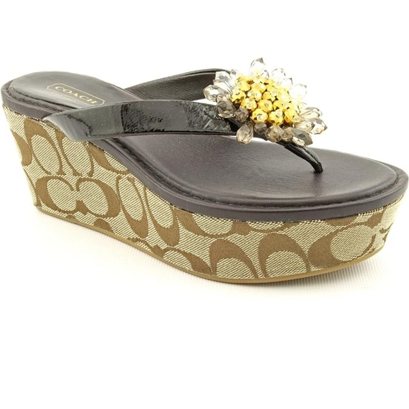 Coach Shoes - Coach Norice Wedge Sandle 9M women's